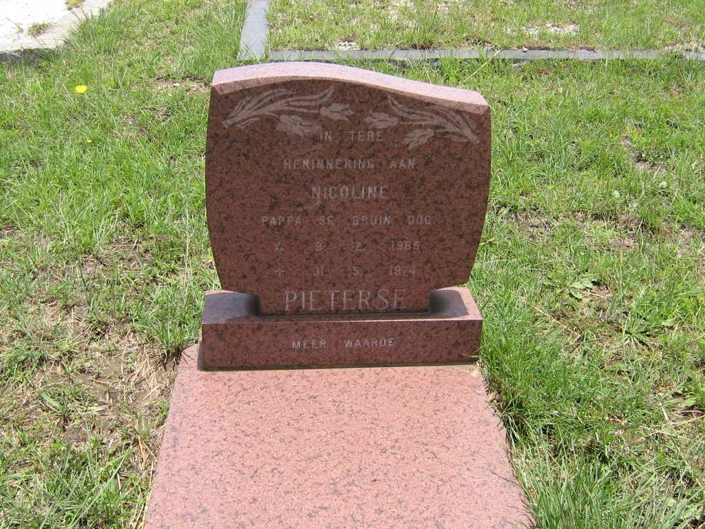 PIETERSE Nicoline 1965-1974