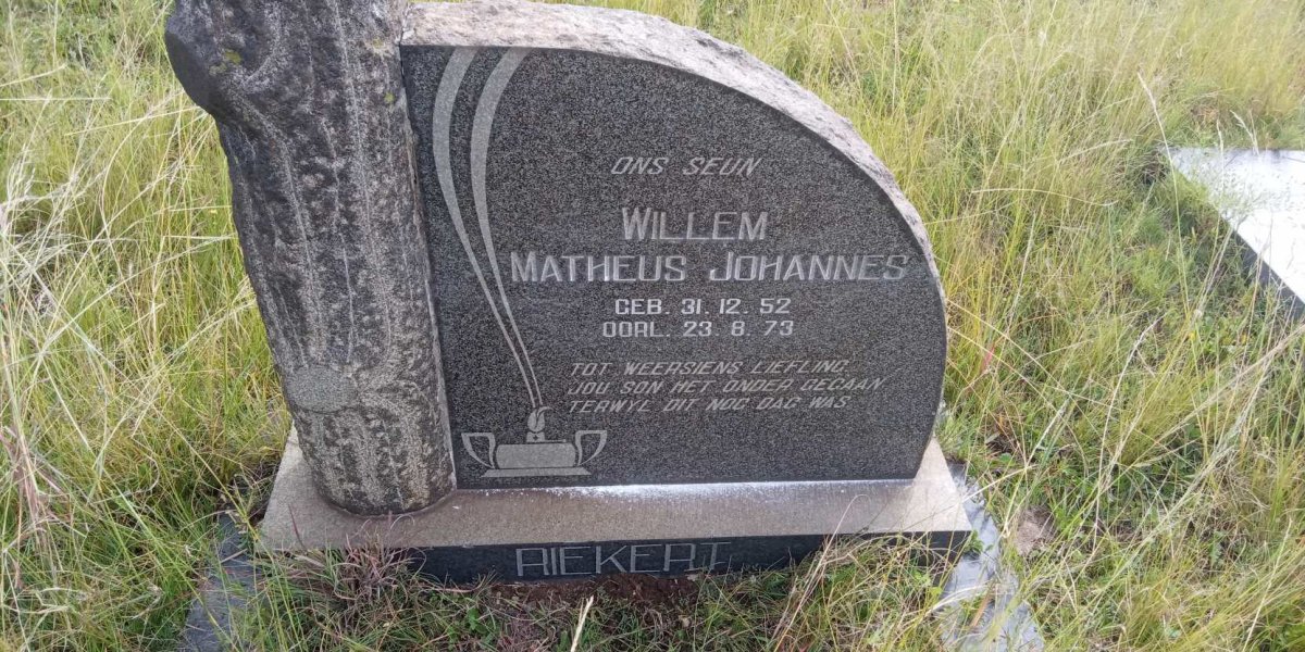 RIEKERT Willem Matheus Johannes 1952-1973