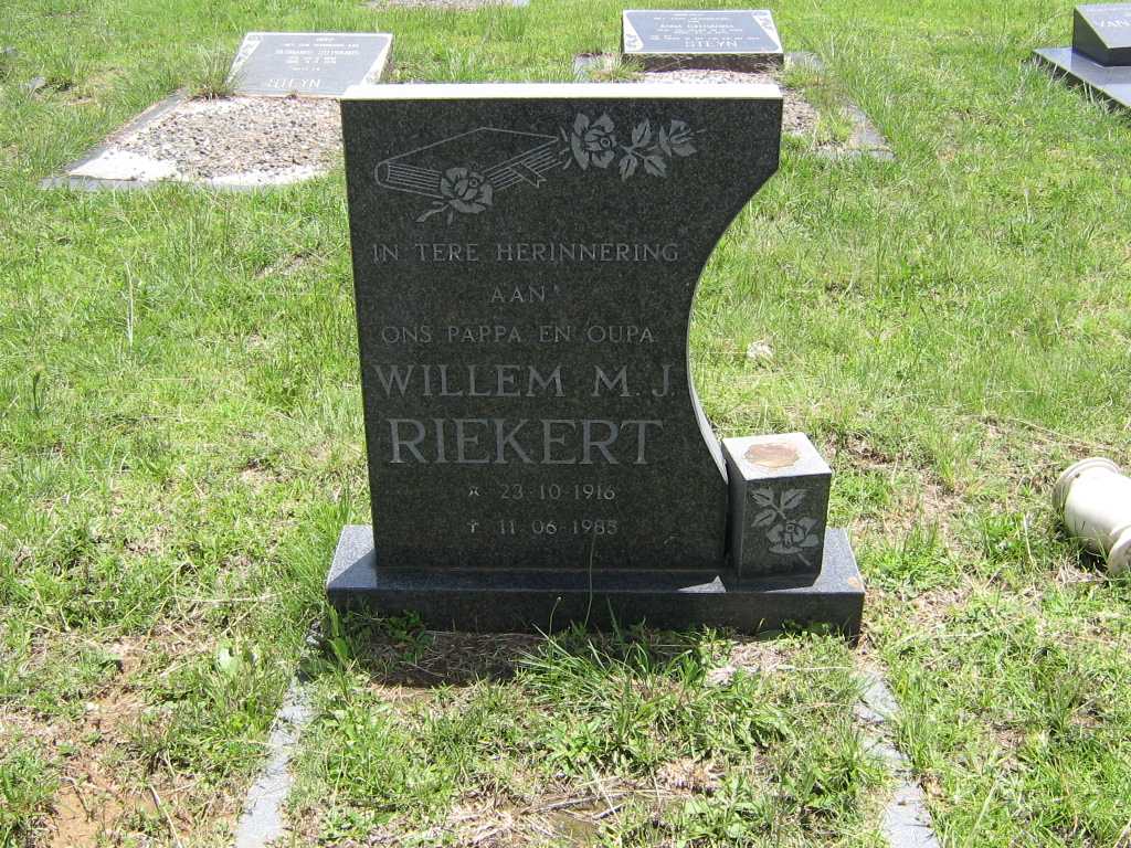 RIEKERT Willem M.J. 1916-1983
