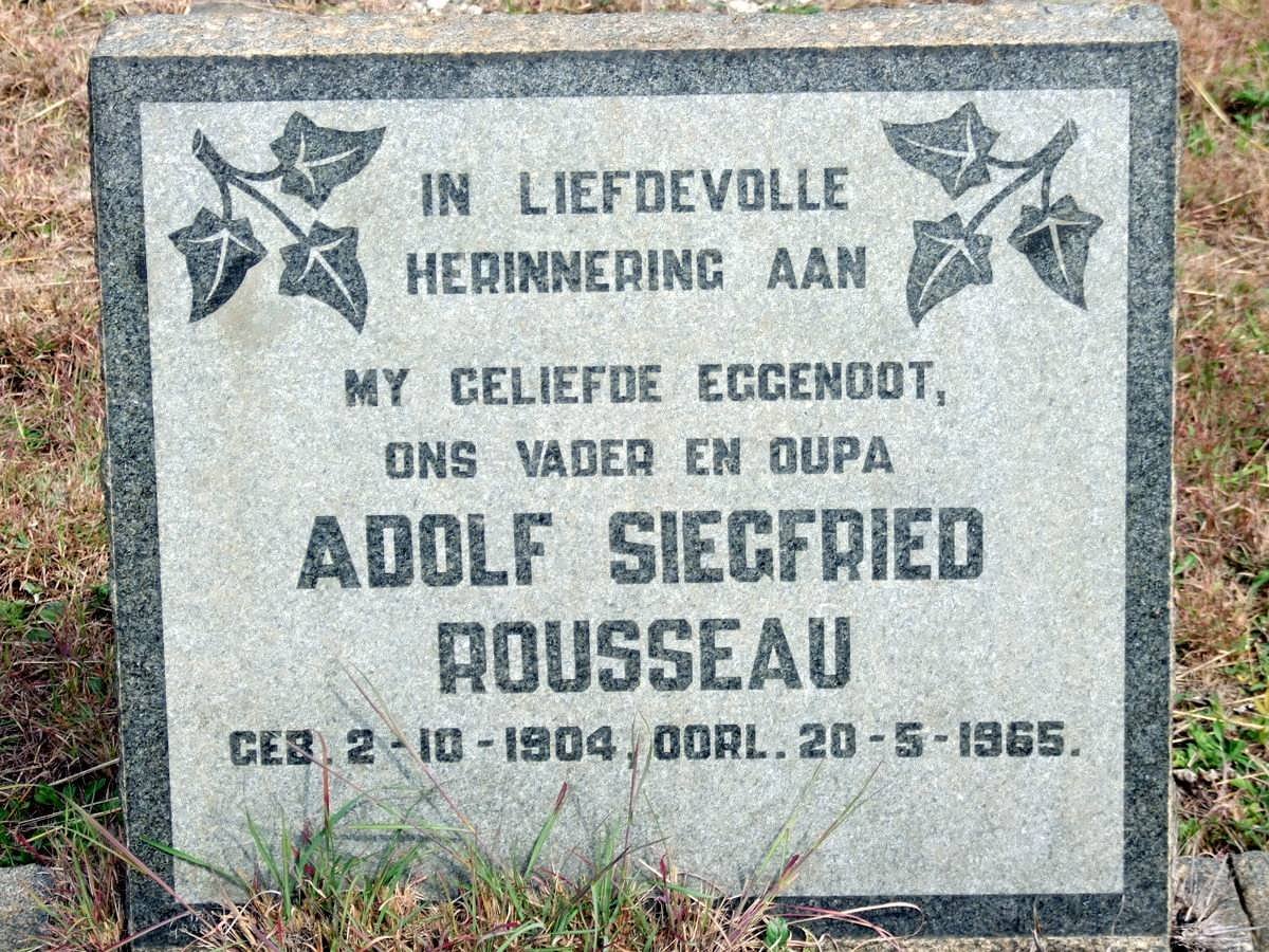 ROUSSEAU Adolf Siegfried 1904-1965