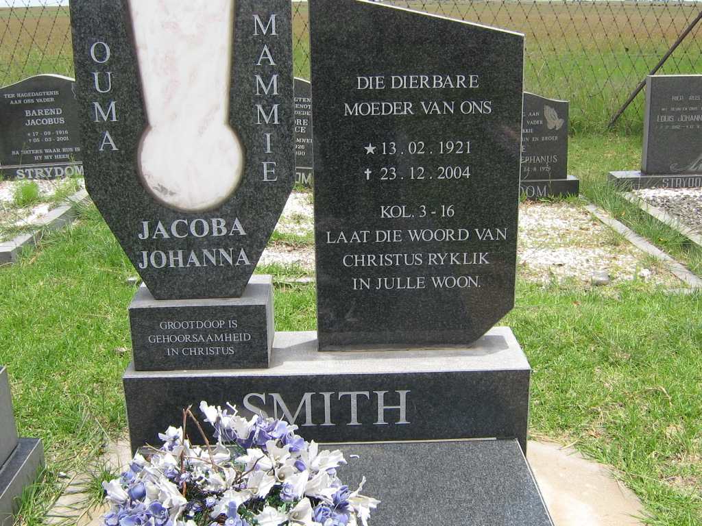 SMITH Jacoba Johanna 1921-2004