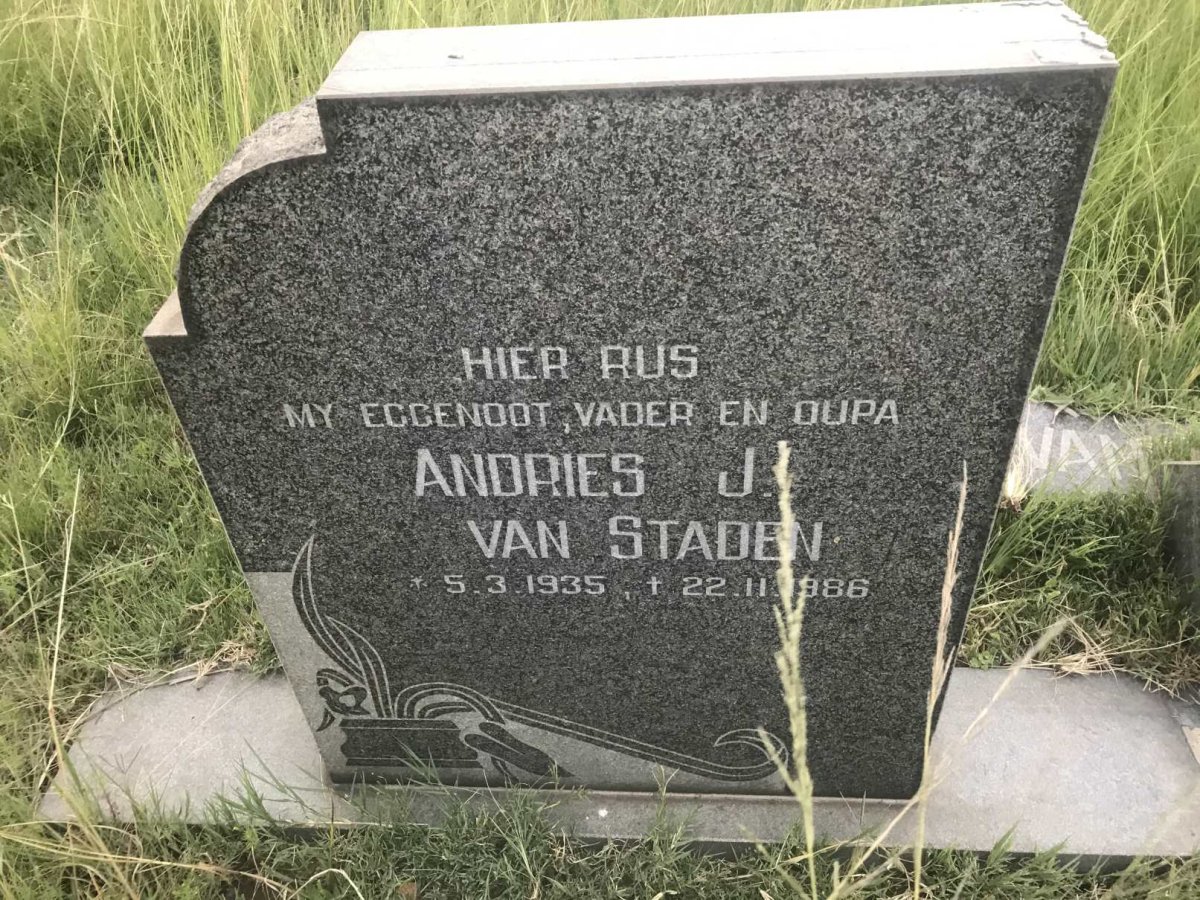 STADEN Andries J., van 1935-1986