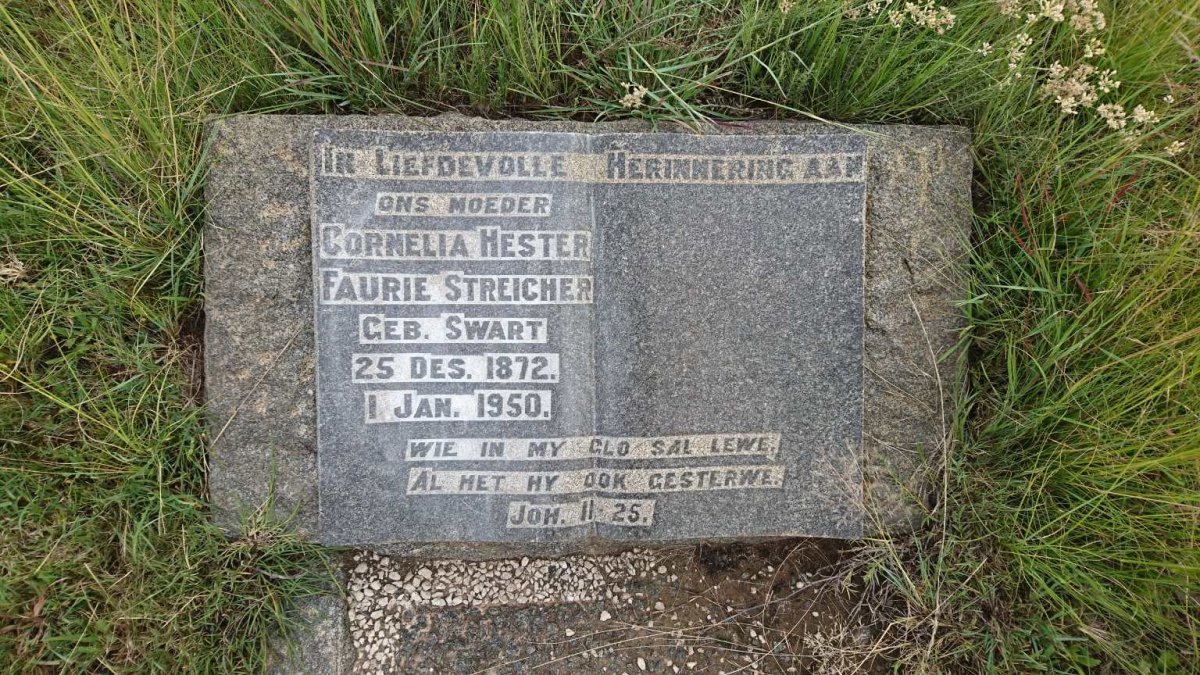 STREICHER Cornelia Hester Faurie nee SWART 1872-1950