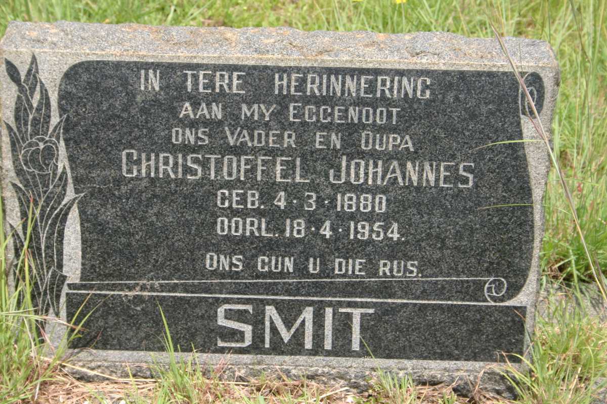 SMIT Christoffel Johannes 1880-1954