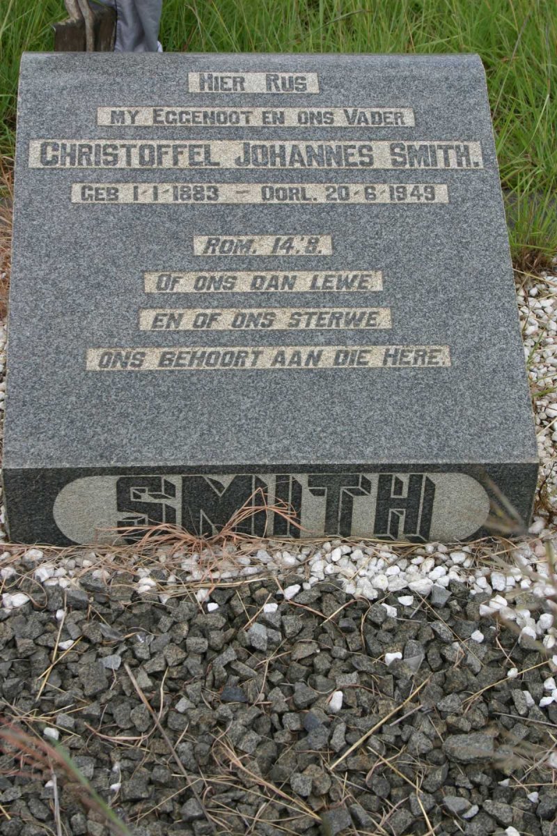 SMITH Christoffel Johannes 1883-1949