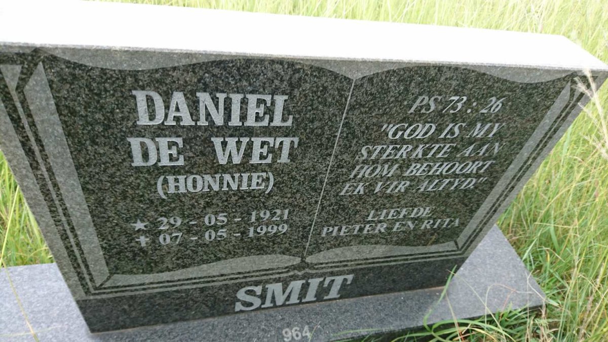 SMIT Daniel de Wet 1921-1999