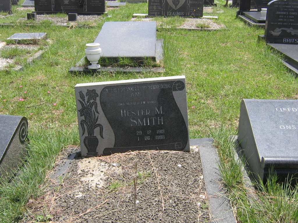 SMITH Hester M. 1919-1988