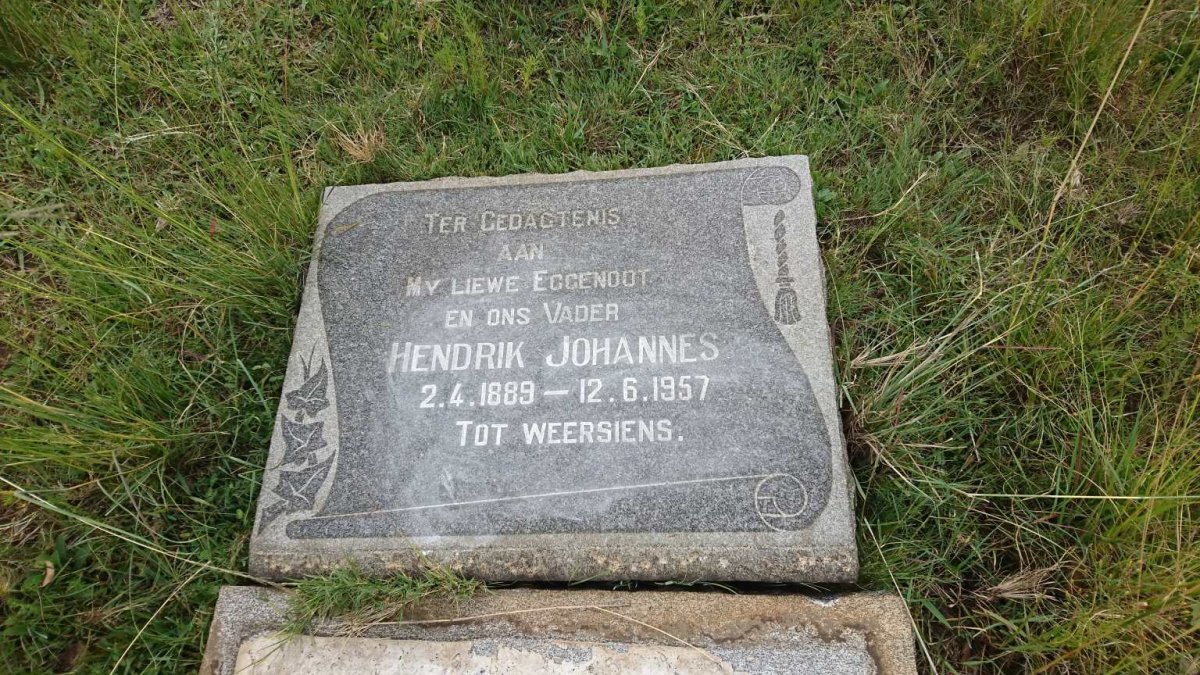 STONE Hendrik Johannes 1889-1957