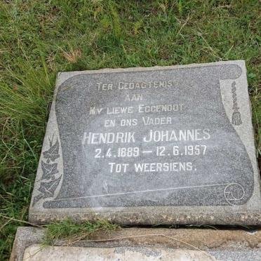 STONE Hendrik Johannes 1889-1957
