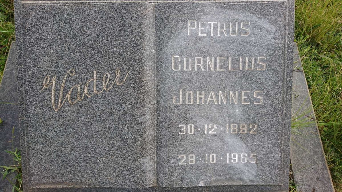 SWART Petrus Cornelius Johannes 1892-1965 &amp;  Dina Maria 1896-1983