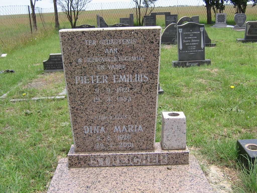 STREICHER Pieter Emilius 1921-1983 &amp; Dina Maria 1926-2001
