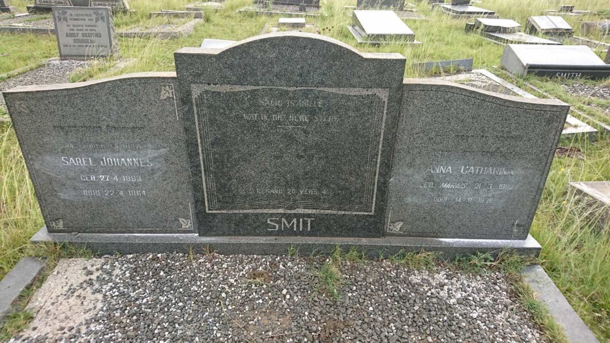 SMIT Sarel Johannes 1883-1964 &amp; Anna Catharina MARAIS 1882-1975