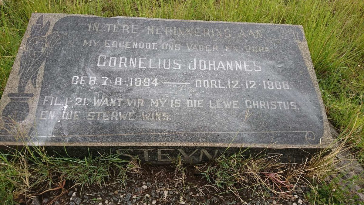 STEYN Cornelius Johannes 1894-1966