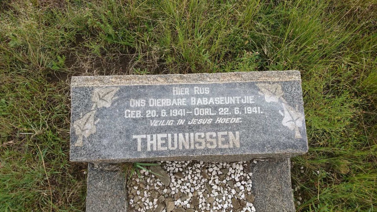 THEUNISSEN Babaseuntjie 1941-1941