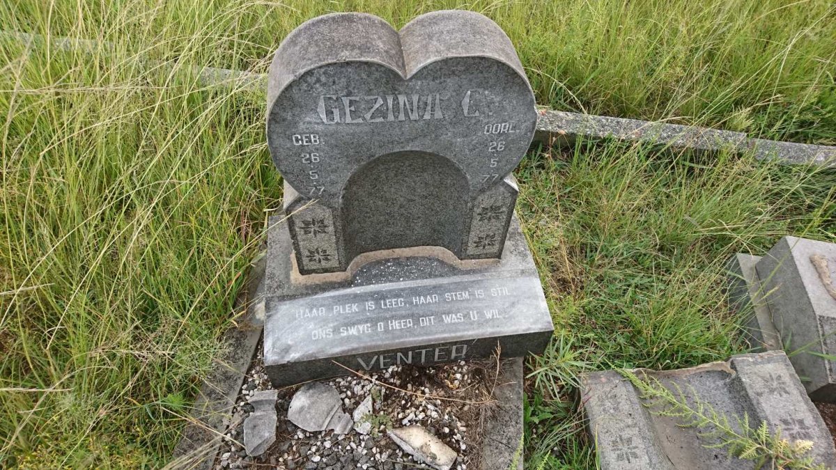 VENTER Gezina C. 1977-1977
