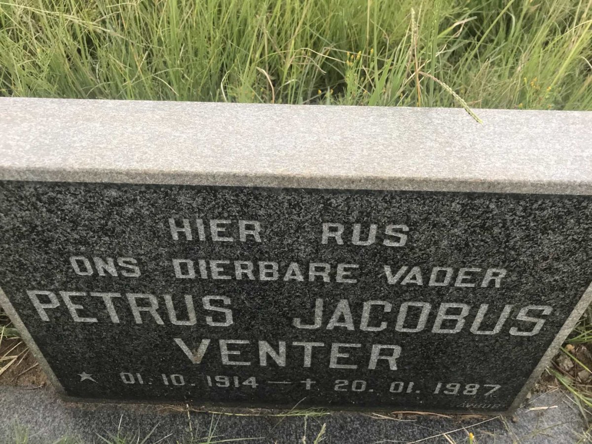 VENTER Petrus Jacobus 1914-1987
