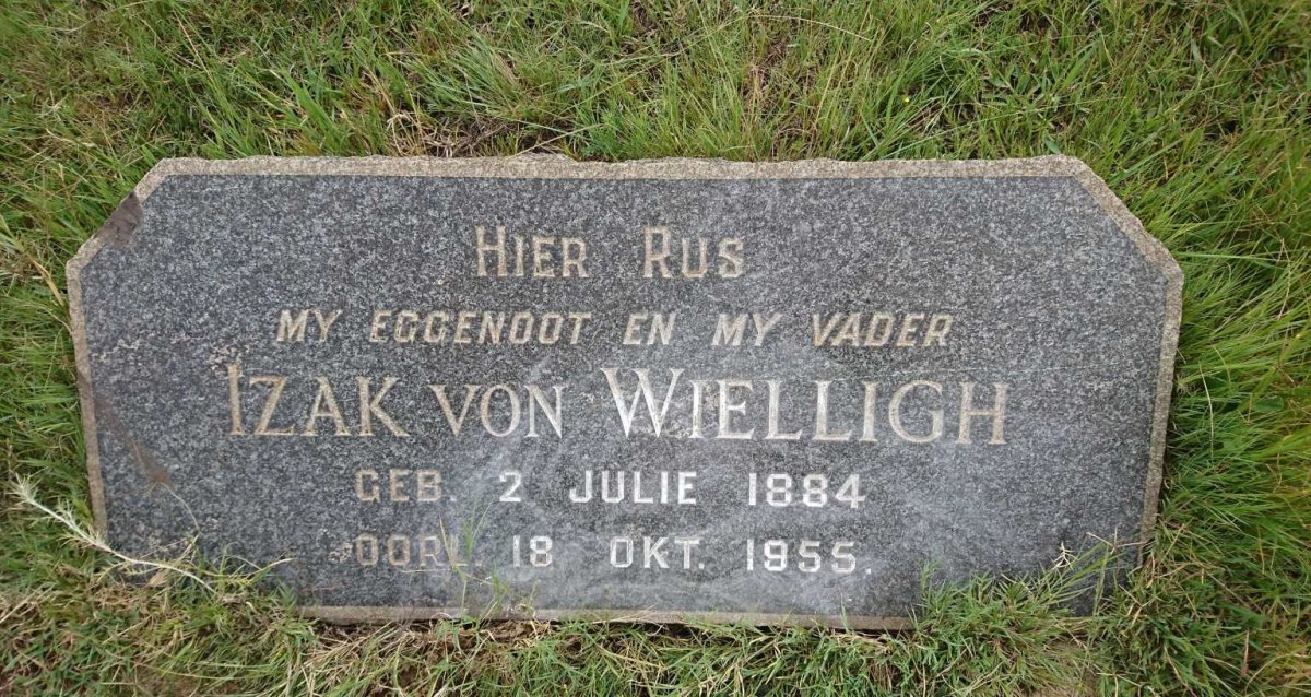 WIELLIGH Izak, von 1884-1955