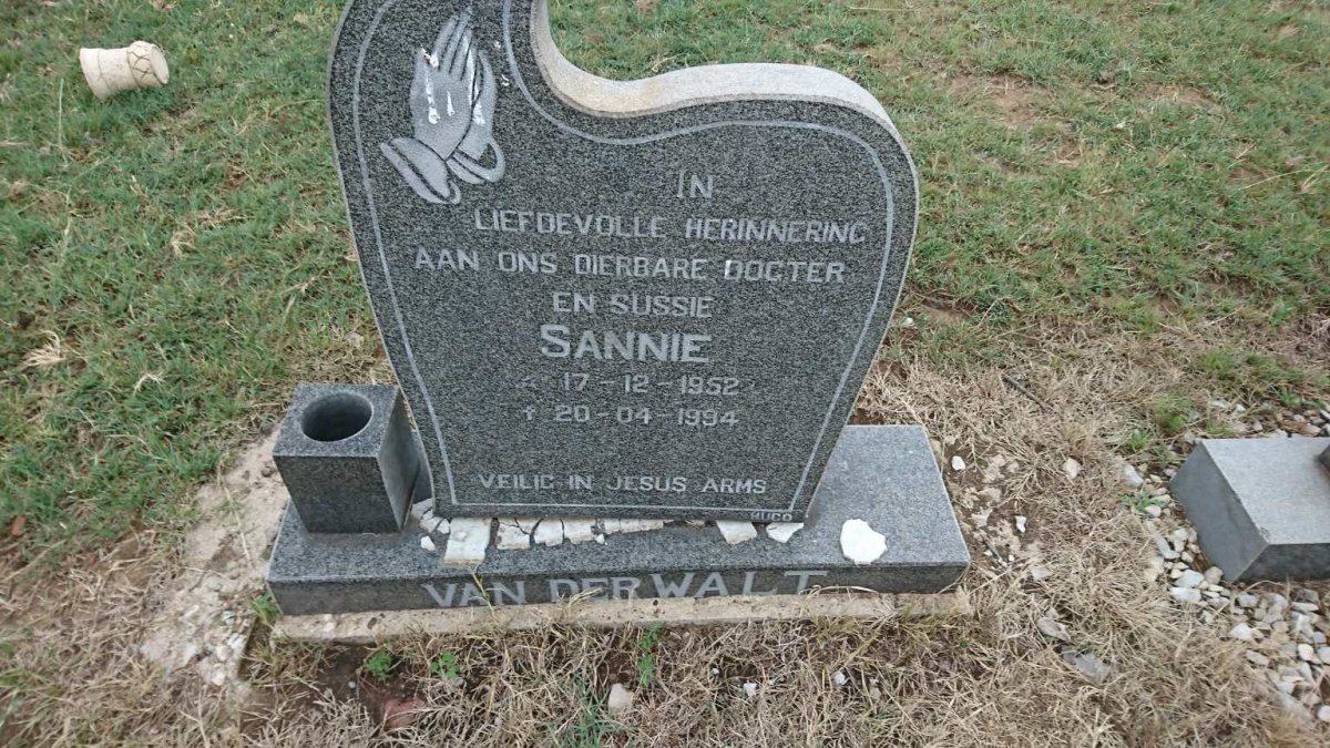WALT Sannie, van der 1952-1994