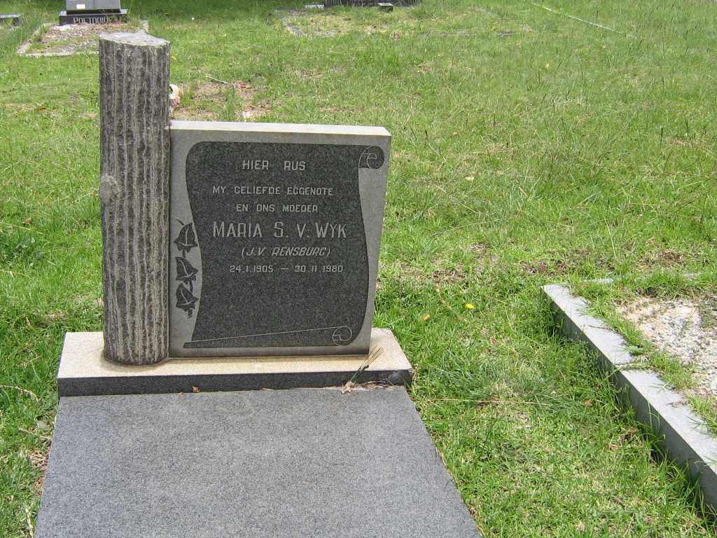 WYK Maria S., van nee J.V. RENSBURG 1905-1980