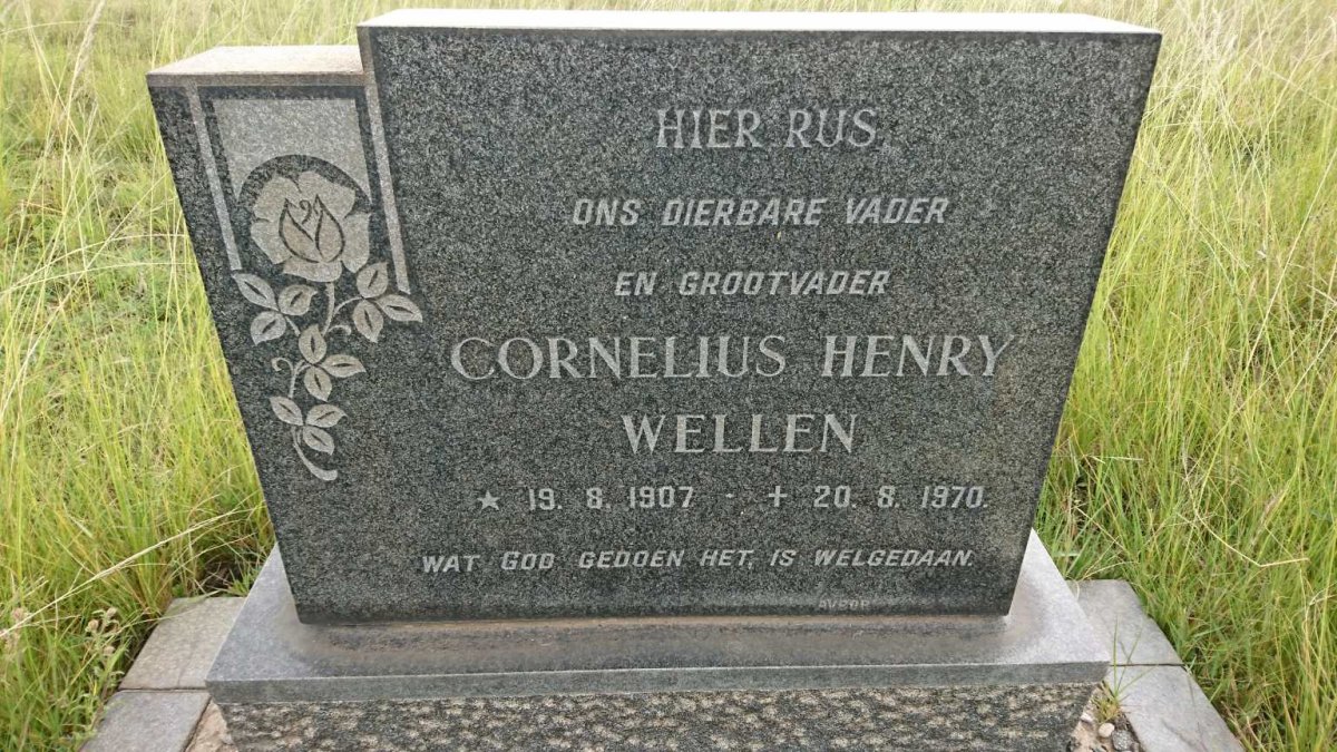 WELLEN Cornelius Henry 1907-1970