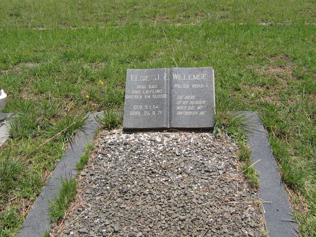 WILLEMSE Elsie J.E. 1954-1971