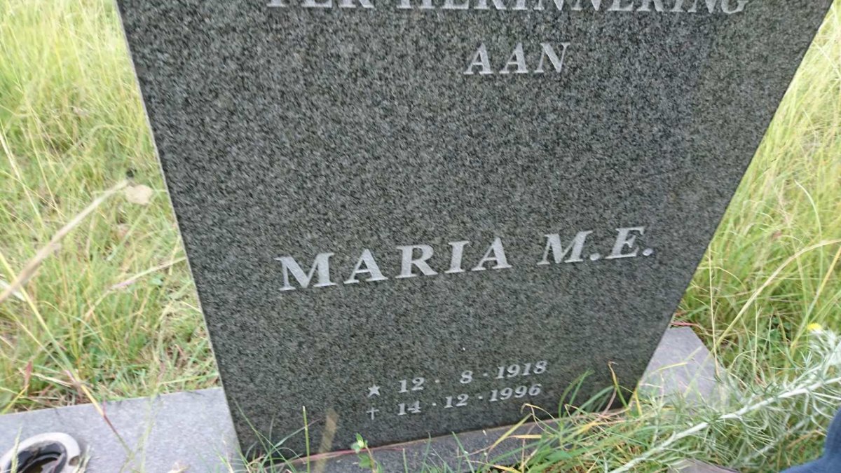 ? C. Antonie 1915-2000 &amp; Maria M.E. 1918-1996