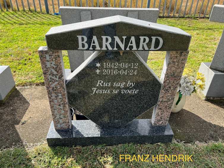 BARNARD Franz Hendrik 1942-2016