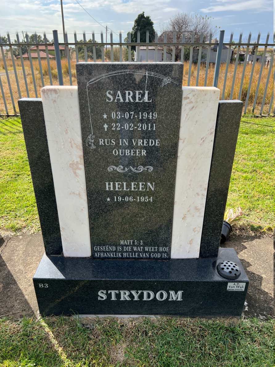STRYDOM Sarel 1949-2011 &amp; Heleen 1954-