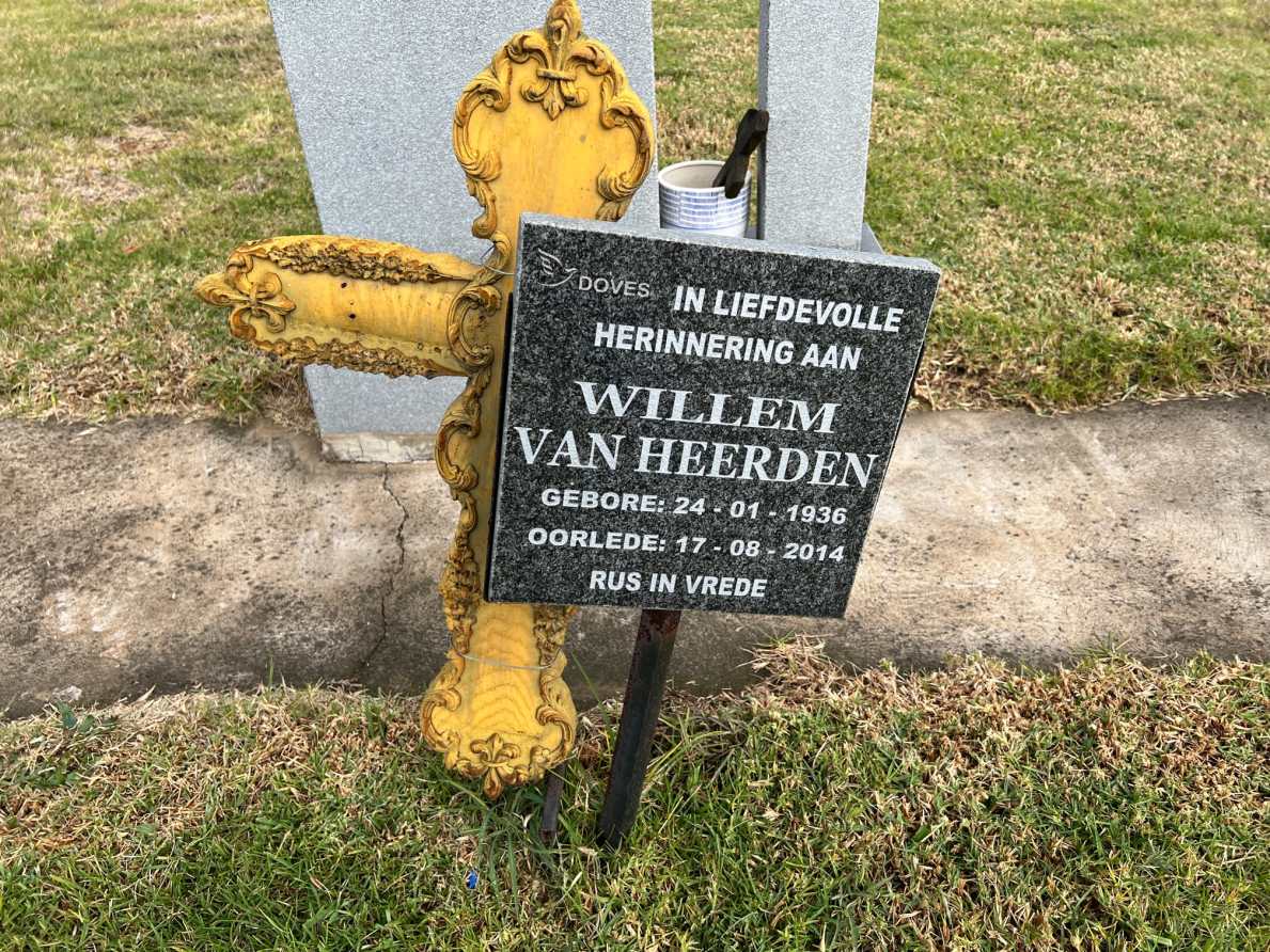 HEERDEN Willem, van 1936-2014