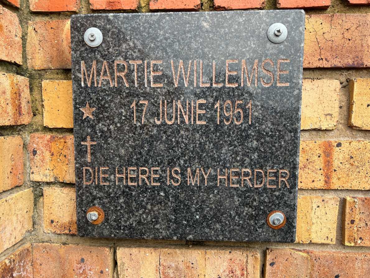 WILLEMSE Martie 1951-
