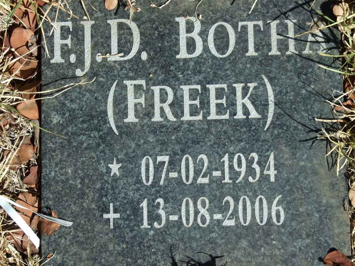 BOTHA F.J.D. 1934-2006