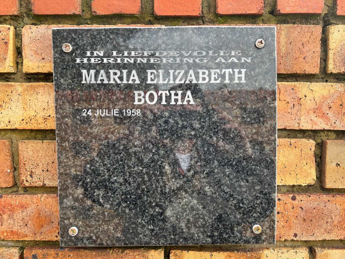 BOTHA Maria Elizabeth 1958-