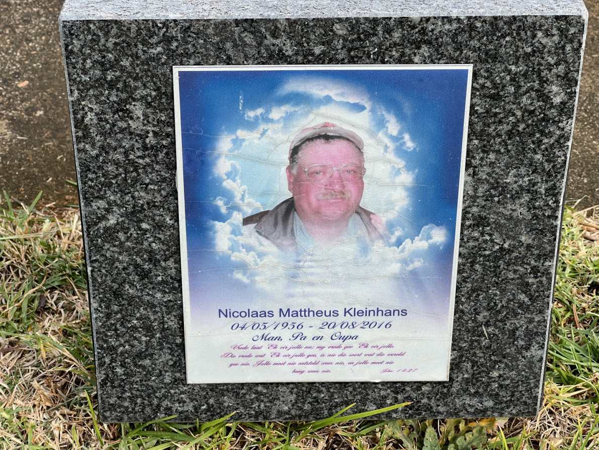 KLEINHANS Nicolaas Mattheus 1956-2016