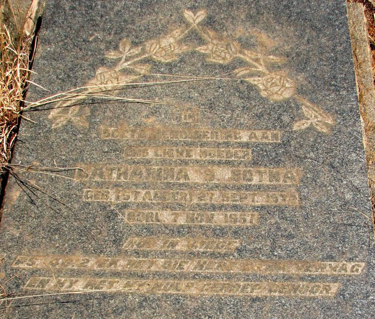BOTHA Catharina nee STANDER -1957