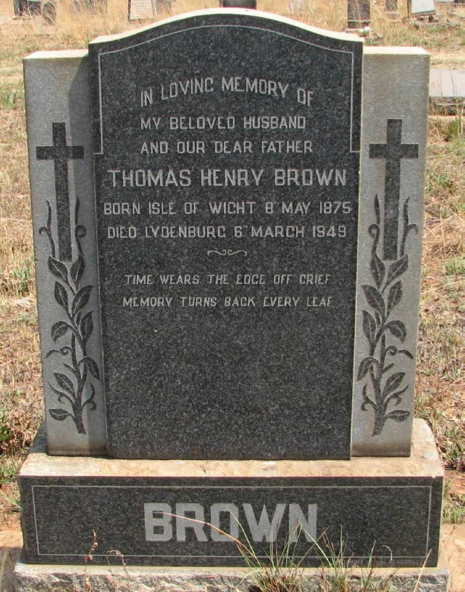 BROWN Thomas Henry 1875-1949