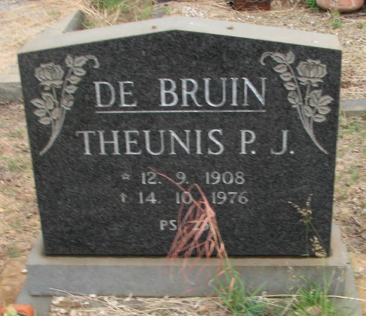 BRUIN Theunis J., de 1908-1976