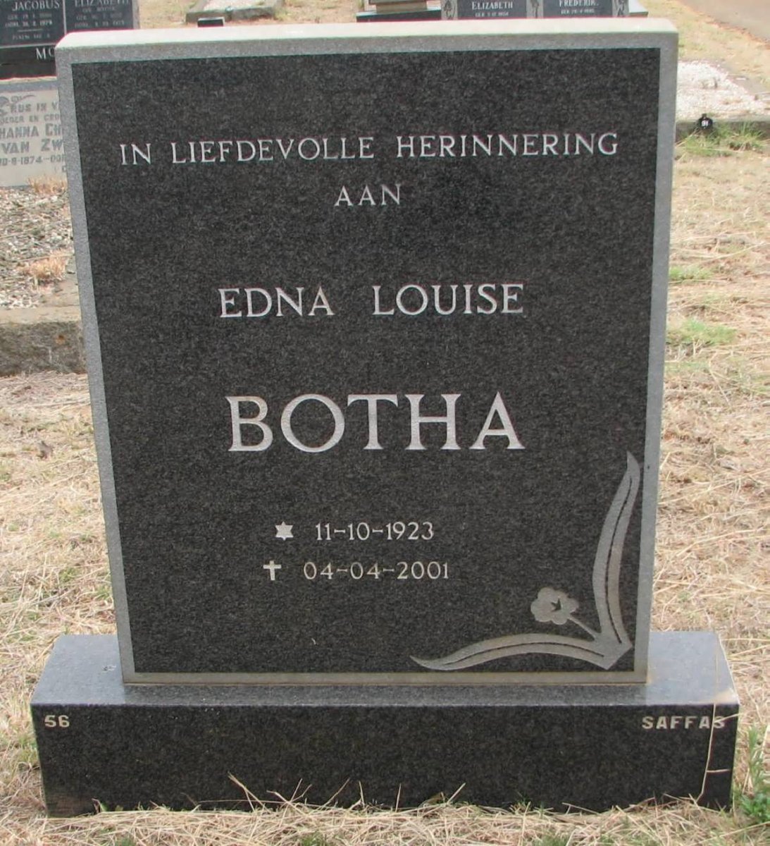 BOTHA Edna Louise 1923-2001