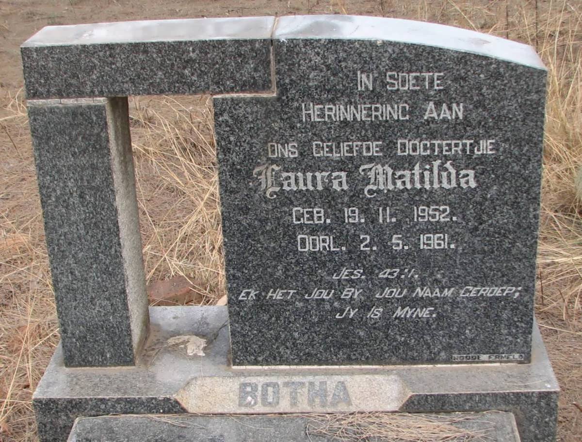 BOTHA Laura Mathilda 1952-1961