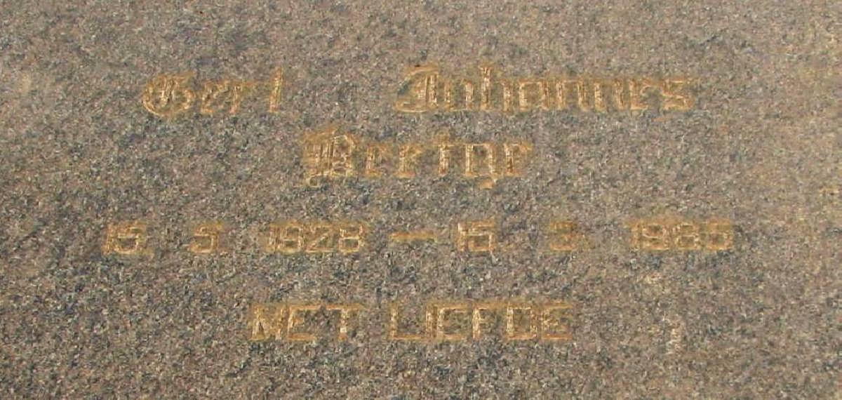 BEETGE Gert Johannes 1928-1985