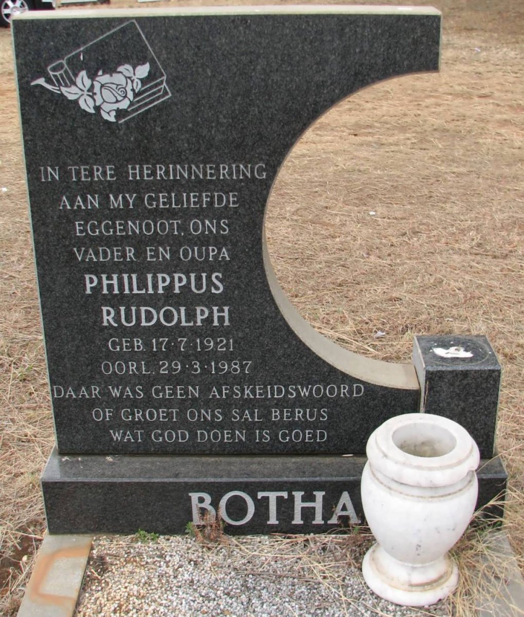 BOTHA Philippus Rudolph 1921-1987