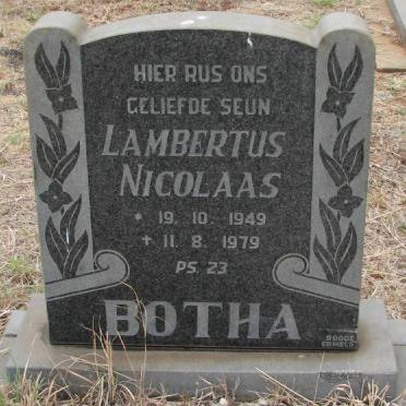 BOTHA Lambertus Nicolaas 1949-1979