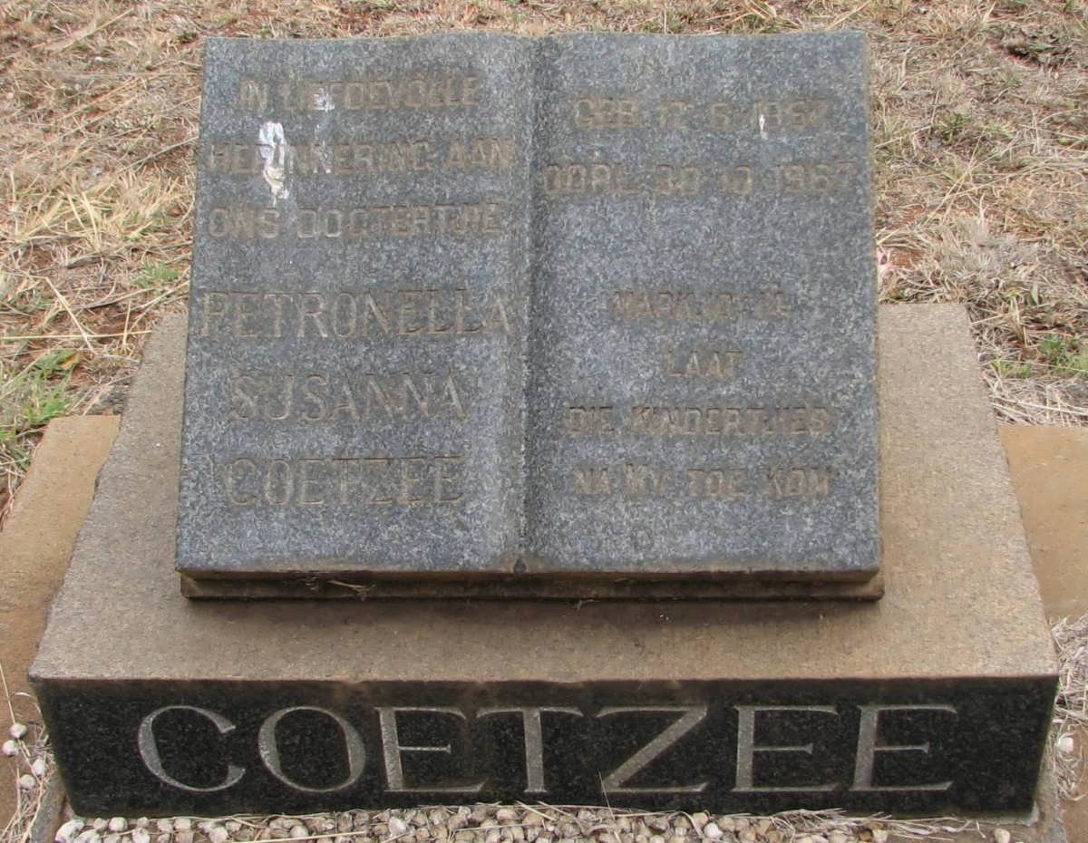 COETZEE Petronella Susanna 1952-1967