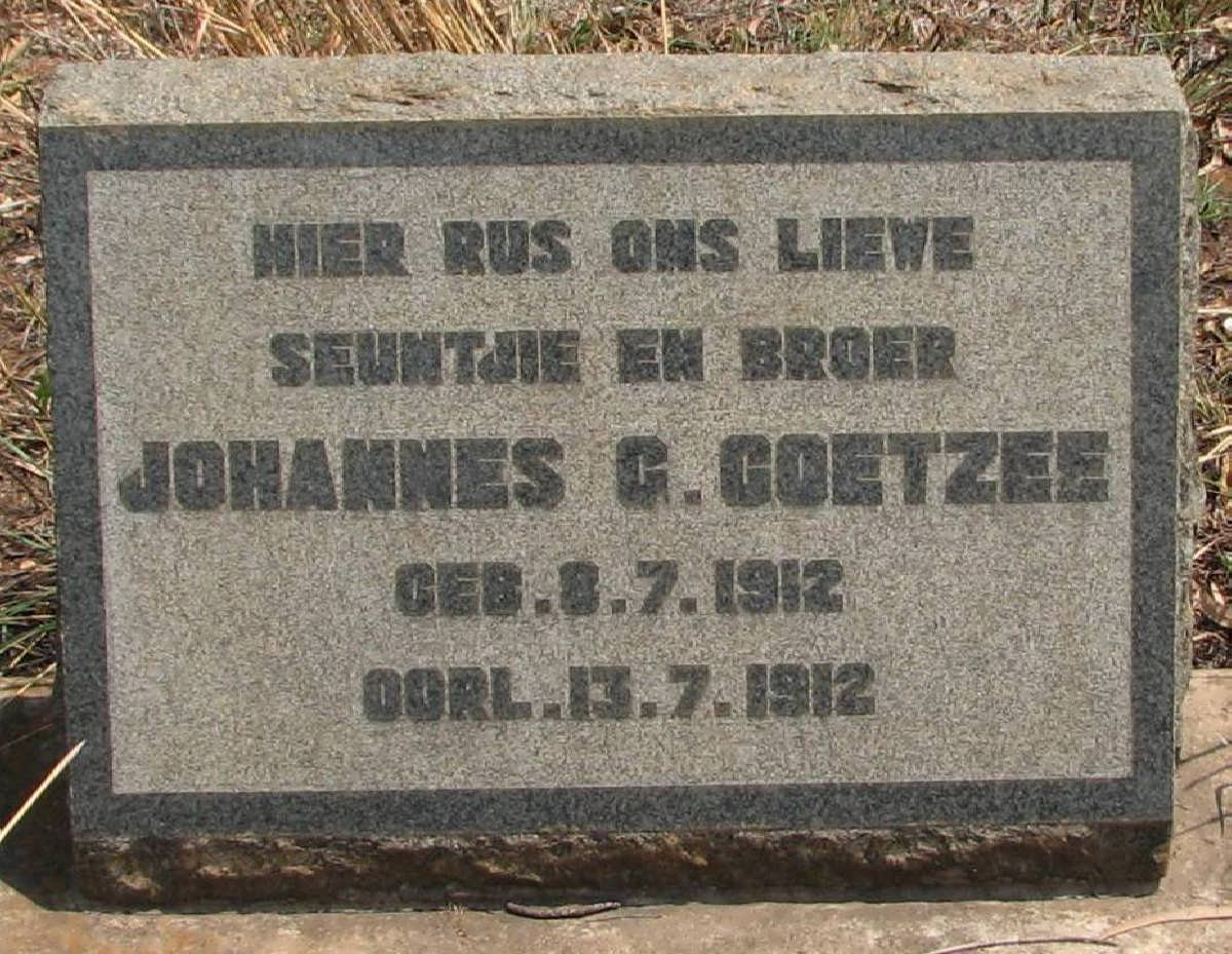 COETZEE Johannes C. 1912-1912