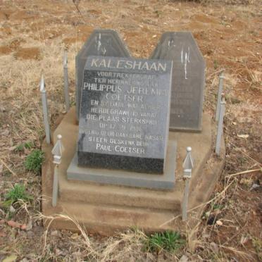 COETSER Philippus Jeremia 1819-1898 & Johanna Adriana VENTER 1920-1988