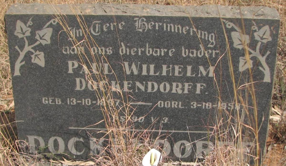 DOCKENDORFF Paul Wilhelm 1897-1958