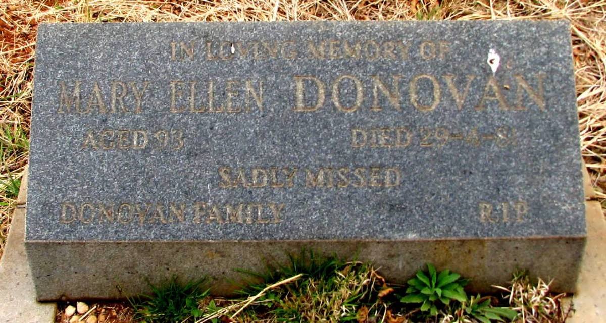 DONOVAN Mary Ellen -1988