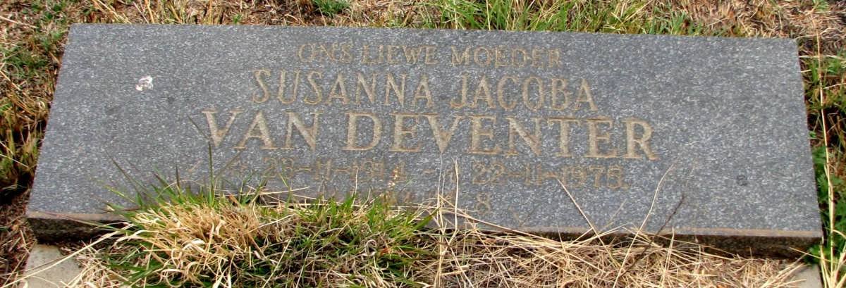 DEVENTER Susanna Jacoba, van 1914-1978