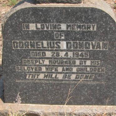 DONOVAN Cornelius -1945