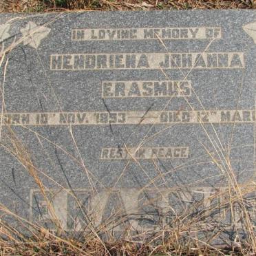 ERASMUS Hendriena Johanna 1853-1951