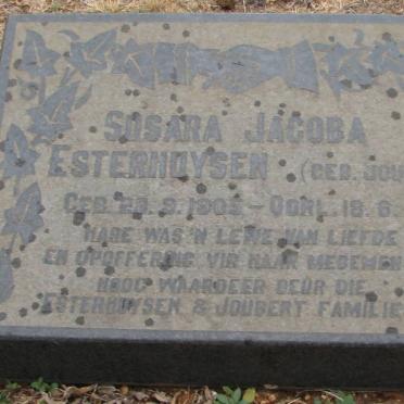 ESTERHUYSEN Susara Jacoba JOUBERT 1905-1967